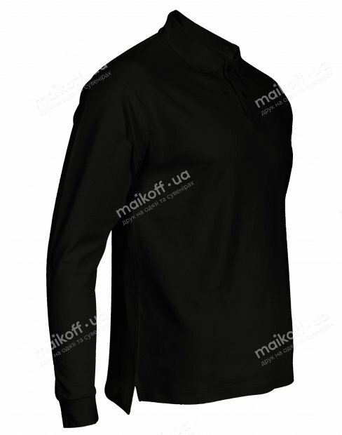 Мужская футболка поло с длинным рукавом JHK PORA 210 LS PORA 210 LS/BK фото