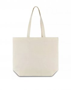 Эко-сумка из хлопка Бежевый bo_42x12х35/beige фото