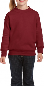 Свитшот детский Gildan Crewneck Бордовый GIB18000/GA фото