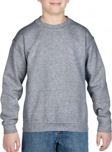 Свитшот детский Gildan Crewneck Серый меланж