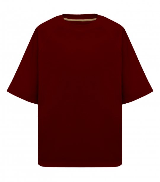 Мужская футболка Maikoff Oversize oversizeRG190/bordo фото