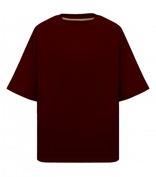 Чоловіча футболка Maikoff Oversize oversizeRG190/vishnya фото