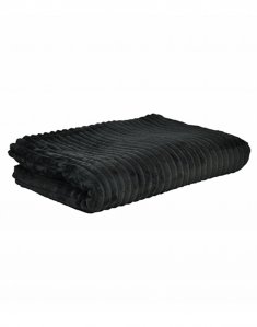 Плед флисовый Soft Me Line Черный