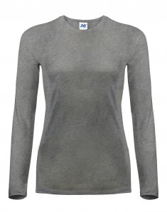 Женская футболка с длинным рукавом JHK TSRL 150 LS Cерый меланж