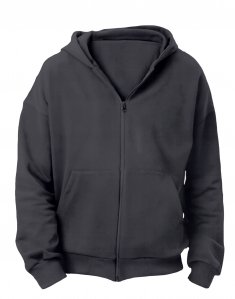 Толстовка на замке RAY LOOSE Unisex Графит U0409/DarkGrey фото