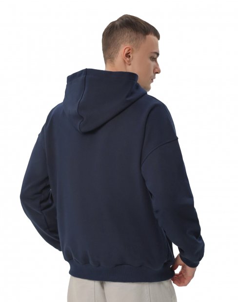 Мужская, женская толстовка на замке RM U0409/NavyBlue фото