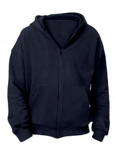 Толстовка на замке RAY LOOSE Unisex Темно-синий