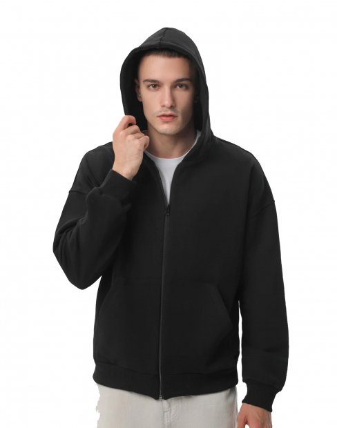 Мужская, женская толстовка на замке RM U0409/Black фото