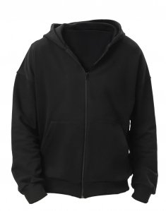 Толстовка на замке RAY LOOSE Unisex Черный