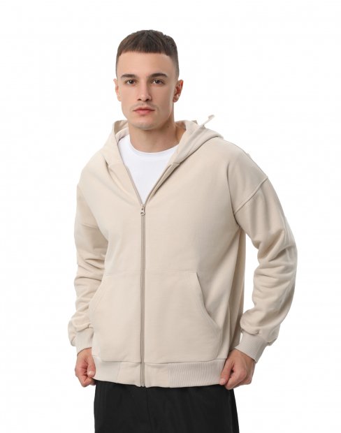 Чоловіча, жіноча толстовка на замку Ray Market U0409/Cream фото