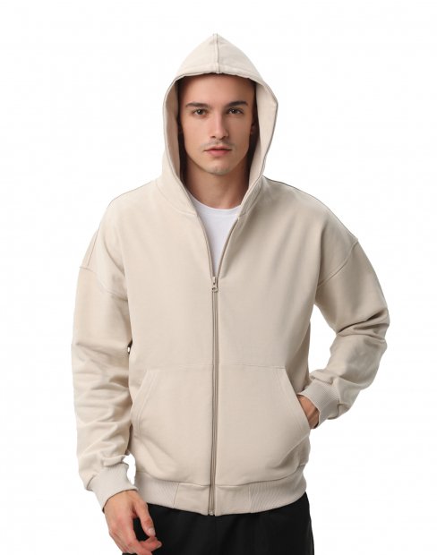 Чоловіча, жіноча толстовка на замку Ray Market U0409/Cream фото