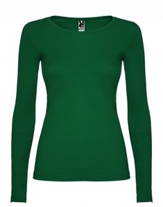 Женская футболка с длинным рукавом Roly Extreme Woman Темно-зеленый