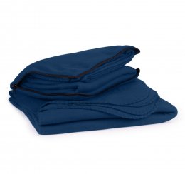 Плед-подушка из флиса Warm Темно-синий