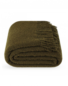 Плед букле Премиум Оливковый