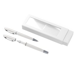 Набор ручка шариковая+роллер London Белый to_2016/01 фото