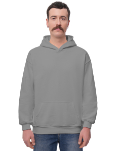 Худи (толстовка) Maikoff Oversize Diagonal 550 Светло-серый