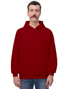 Худі (толстовка) Maikoff Oversize Diagonal 550 Червоний темний