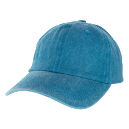 Кепка шестиклинка бавовняна потерта Vintage Бірюзовий