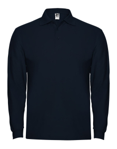 Мужская футболка-поло с длинным рукавом Estrella L/S 220 Темно-синий