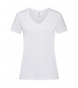 Женская футболка V  вырез Stedman CLASSIC V-NECK WOMEN Белый