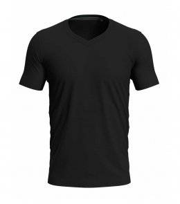 Мужская футболка V вырез Stedman CLIVE (V-NECK) Черный ST9610/BLO фото