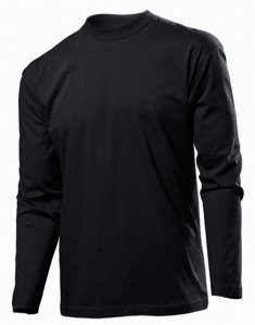 Мужская футболка с длинным рукавом Stedman CLASSIC LONG SLEEVE MEN Черный