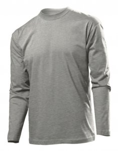 Мужская футболка с длинным рукавом Stedman CLASSIC LONG SLEEVE MEN Серый меланж