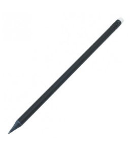 Простой заточенный карандаш BLACK STRIPE с цветным ластиком Белый en_110102R9/0 фото