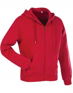 Чоловіча толстовка на замку Stedman ACTIVE SWEATJACKET Червоний