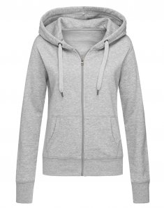 Жіноча толстовка на замку Stedman ACTIVE SWEATJACKET Сірий меланж