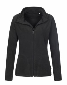 Женская флисовая кофта Stedman ACTIVE FLEECE JACKET WOMEN Черный