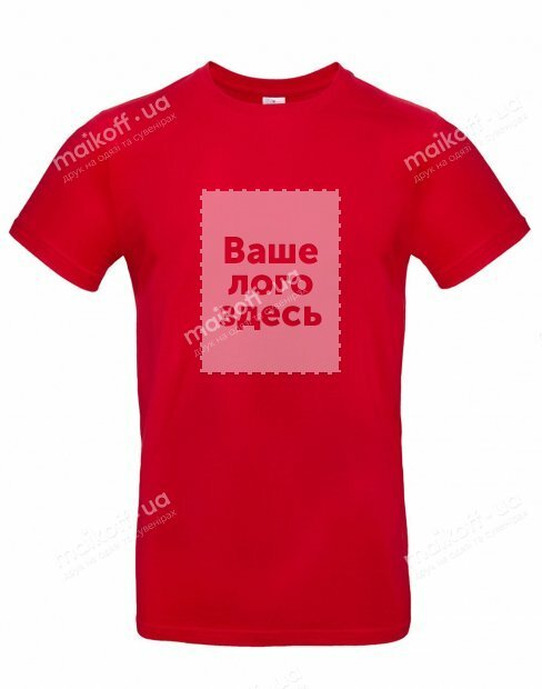Чоловіча футболка B&C EXACT EXACT 190/Red фото