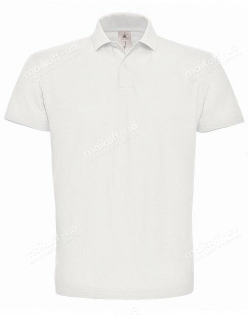 Чоловіча футболка поло B&C ID.001 ID.001/White фото