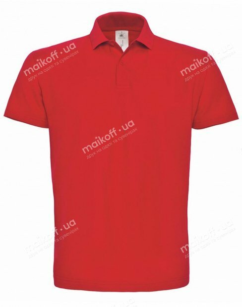 Чоловіча футболка поло B&C ID.001 ID.001/Red фото