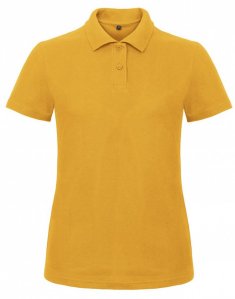 Женская футболка поло B&C ID.001 /WOMEN Солнечно желтый