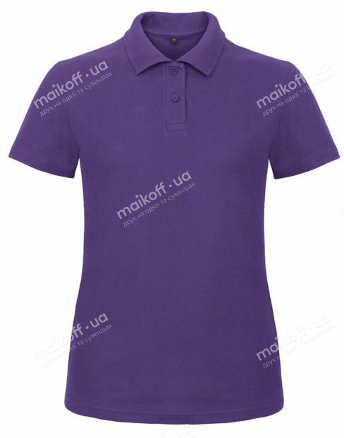 Жіноча футболка поло B&C ID.001 /WOMEN ID.001 /WOMEN/Purple фото