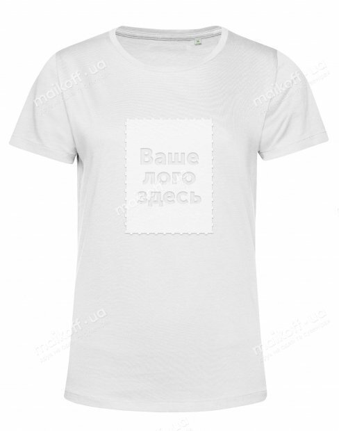 Жіноча футболка B&C WOMEN-ONLY #E150 /WOMEN/White фото