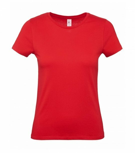 Женская футболка B&C WOMEN-ONLY #E150/WOMEN/Red фото