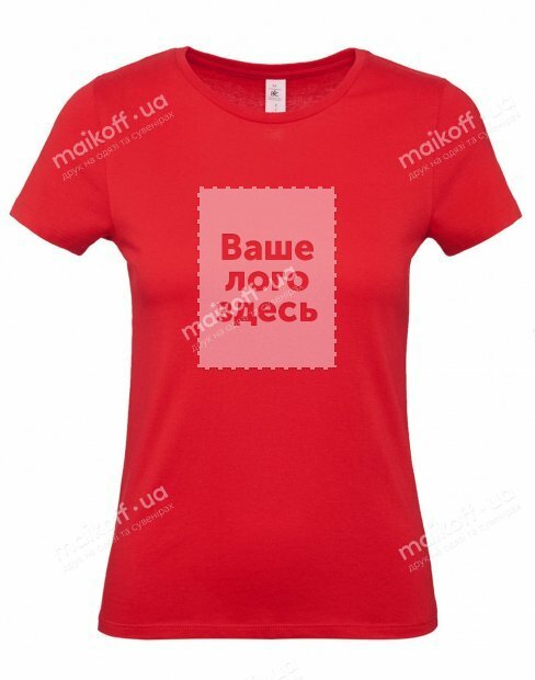Жіноча футболка B&C WOMEN-ONLY #E150/WOMEN/Red фото