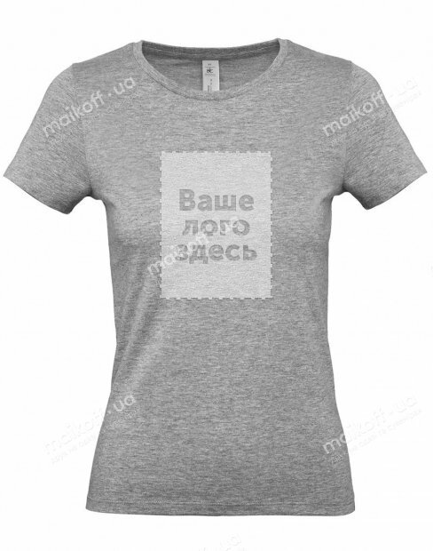 Жіноча футболка B&C WOMEN-ONLY #E150 /WOMEN/SportGrey фото