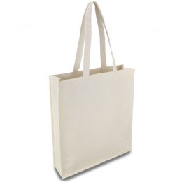 Еко-сумка з бавовни з розширенням Пісочна 35x10х42/Sand фото