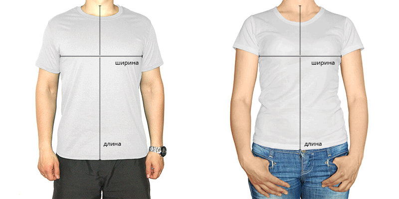 Как правильно делать замер футболки по ширине и длине