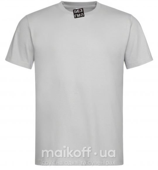 Мужская футболка БЕЗ ГМО Серый фото