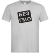 Мужская футболка БЕЗ ГМО Серый фото