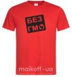 Мужская футболка БЕЗ ГМО Красный фото