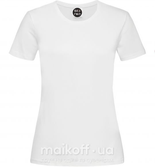 Жіноча футболка WITHOUT GMO Білий фото