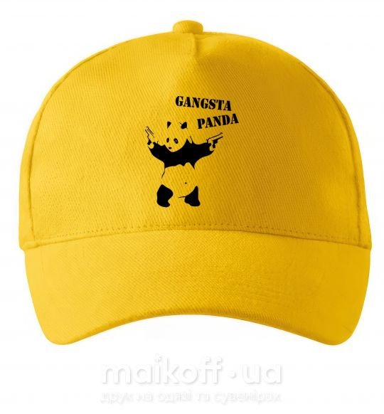 Кепка GANGSTA PANDA Солнечно желтый фото