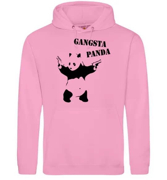 Женская толстовка (худи) GANGSTA PANDA Розовый фото