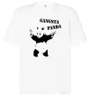 Футболка Оверсайз GANGSTA PANDA Белый фото