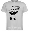 Мужская футболка GANGSTA PANDA Серый фото